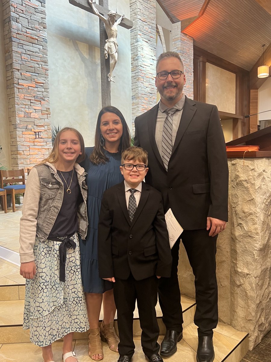Jocko1114's tweet photo. So proud of Dominic on making his First Communion today at St. Ambrose. We love you so much! https://t.co/0iwEtSrgYv