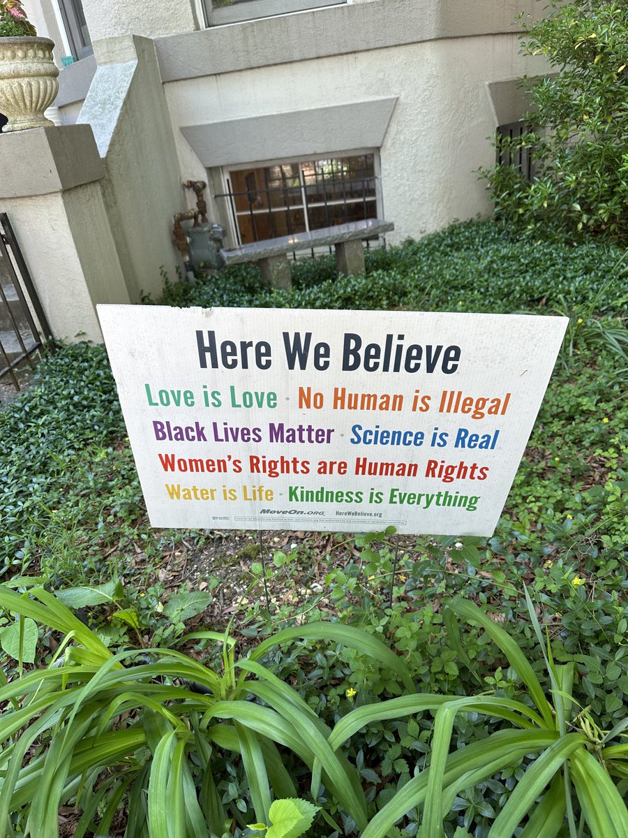A sign in my son’s neighbourhood in Washington DC: