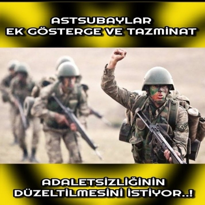 Arif52434616's tweet photo. #GüçlüTemadGüçlüAstsubay 
#StatümüzOnurumuzdur
#OylarTazminata
Statümüz ve Tazminat Hakkımız.
ASTSUBAYLARTEKYÜREK
 ❤🇹🇷
@RTErdogan @kilicdarogluk @vekilince @DrSinanOgan @dbdevletbahceli @tcsavunma @TC_icisleri @meral_aksener @CHPMuratBakan @DursunATAS38 @temadankara @DurgenHamza https://t.co/H7jXPXaTnM