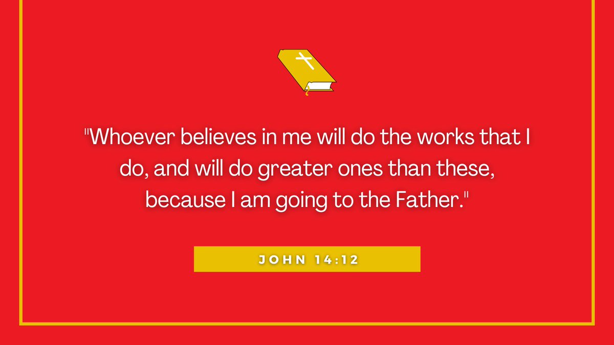 BishopCaggiano's tweet image. “Whoever believes in me will do the works that I do.” #ScriptureSaturday