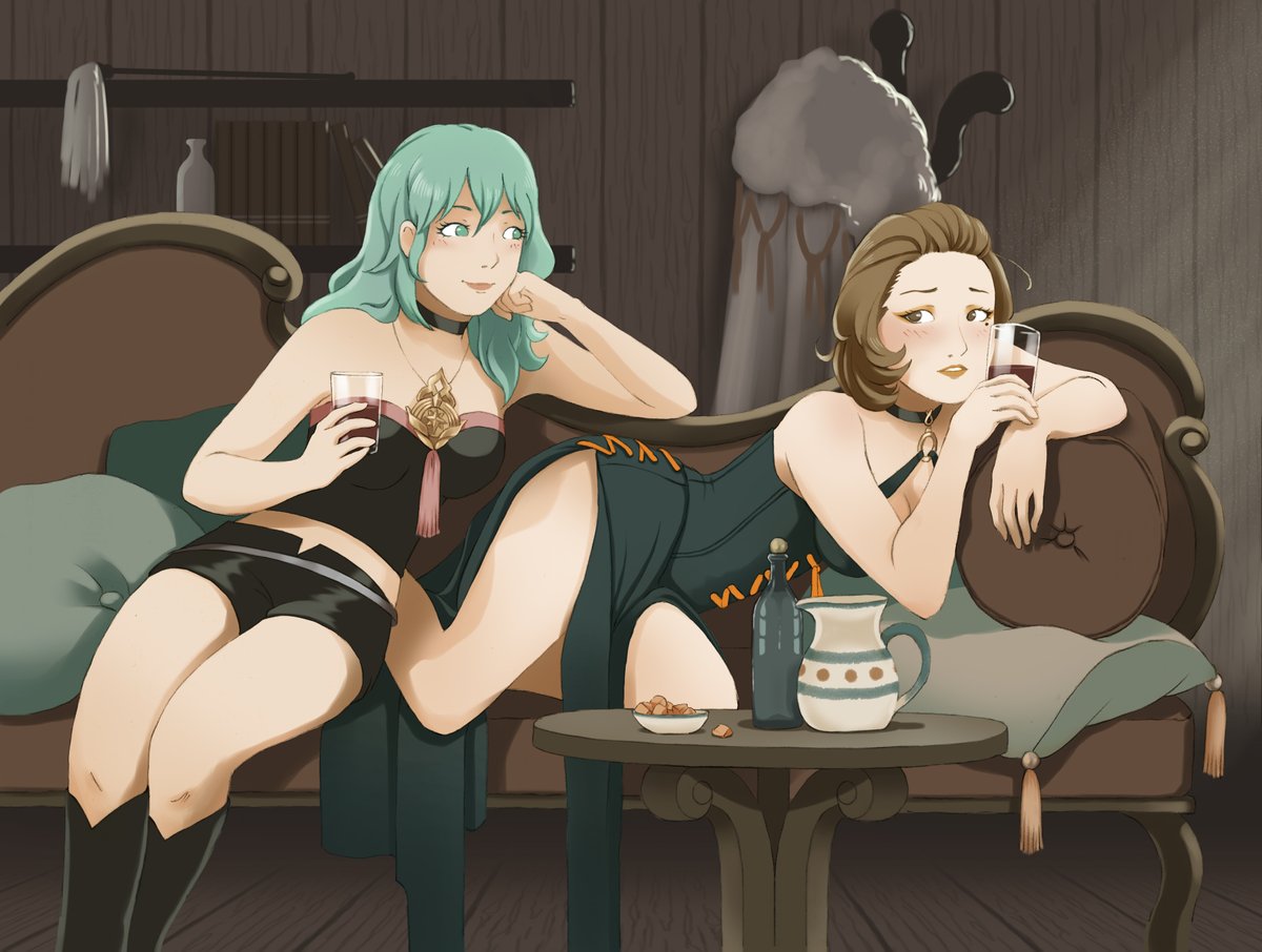 Time to share this drawing cause <a href="/ManuelaZine/">Love, Manuela | Project Complete🥂🧡</a> is having leftover sales and this is my piece for it! It's the last chance to get this amazing zine, don't miss it! I know everyone loves Manuela 🧡