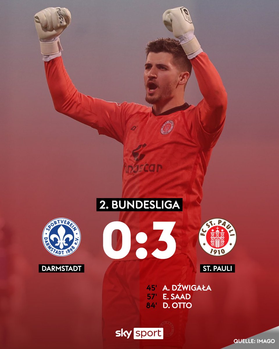 MichalRezabek28's tweet photo. St.Pauli vyklepalo Darmstadt ako poriadny Schnitzel a postupové oslavy skončili skôr ako začali #Bundesliga2 #SVDSTP
Budúci víkend duel St.Pauli-Düsseldorf = jeden pôjde z kola definitívne von. Začínam mať pocit,že HSV sa bude ešte v poslednom kole klepať strachom v Sandhausene https://t.co/5VM9jmdqrD