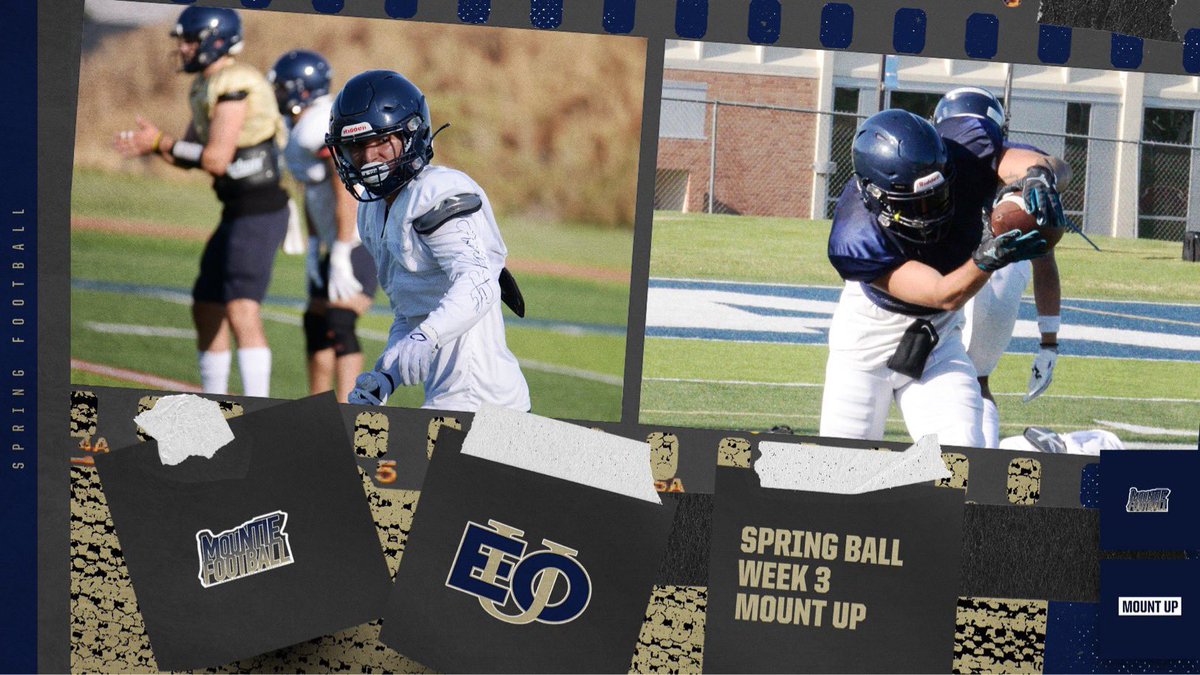 Mounties just wrapped up Week 3 of Spring Ball! Getting closer to the Spring Game on May 20th!
#mountup