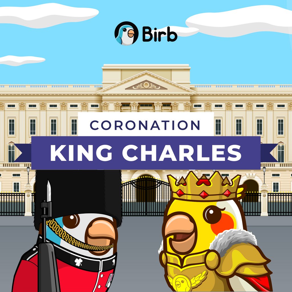 🐦️👑 Hello, fellow Birbs! Today, we celebrate the coronation of King Charles! May his reign bring wisdom, prosperity, and unity to the realm. Long live the King! 🙌 #KingCharles #CoronationDay #LongLiveTheKing #RoyalCelebration $BIRB 👑🎉🇬🇧