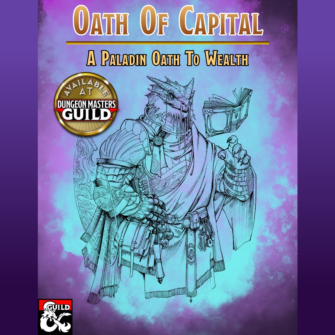 OfBogo's tweet photo. Hey #TTRPG space, it is #selfpromosaturday still, and it seems appropriate to remind you of our recent release for Dungeons &amp; Dragons 5e.
A new Paladin subclass on @dms_guild : https://t.co/Ra47KwF7XJ
Complete with a full subclass, 8 new character feats, and two stat blocks.
#dnd https://t.co/uuuMIaZTXb