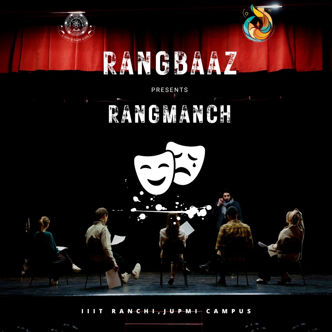 Ephemere_IIITR's tweet photo. The stage is set, the characters are waiting, and the Rangmanch competition at #Ephemere23 is about to take center stage 🌟
Get ready for a night of thrilling performances and captivating storylines. Presented by Rangbaaz Club of #IIITRanchi
#Ephemere #Culariti #Drama https://t.co/r6epk7svZs