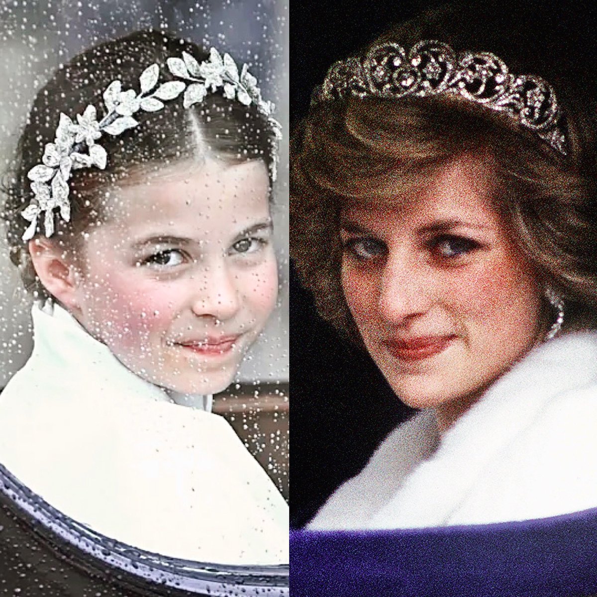 Like grandmother, like granddaughter 🥹💕#princessdiana #princesscharlotte #coronation
📸: Getty