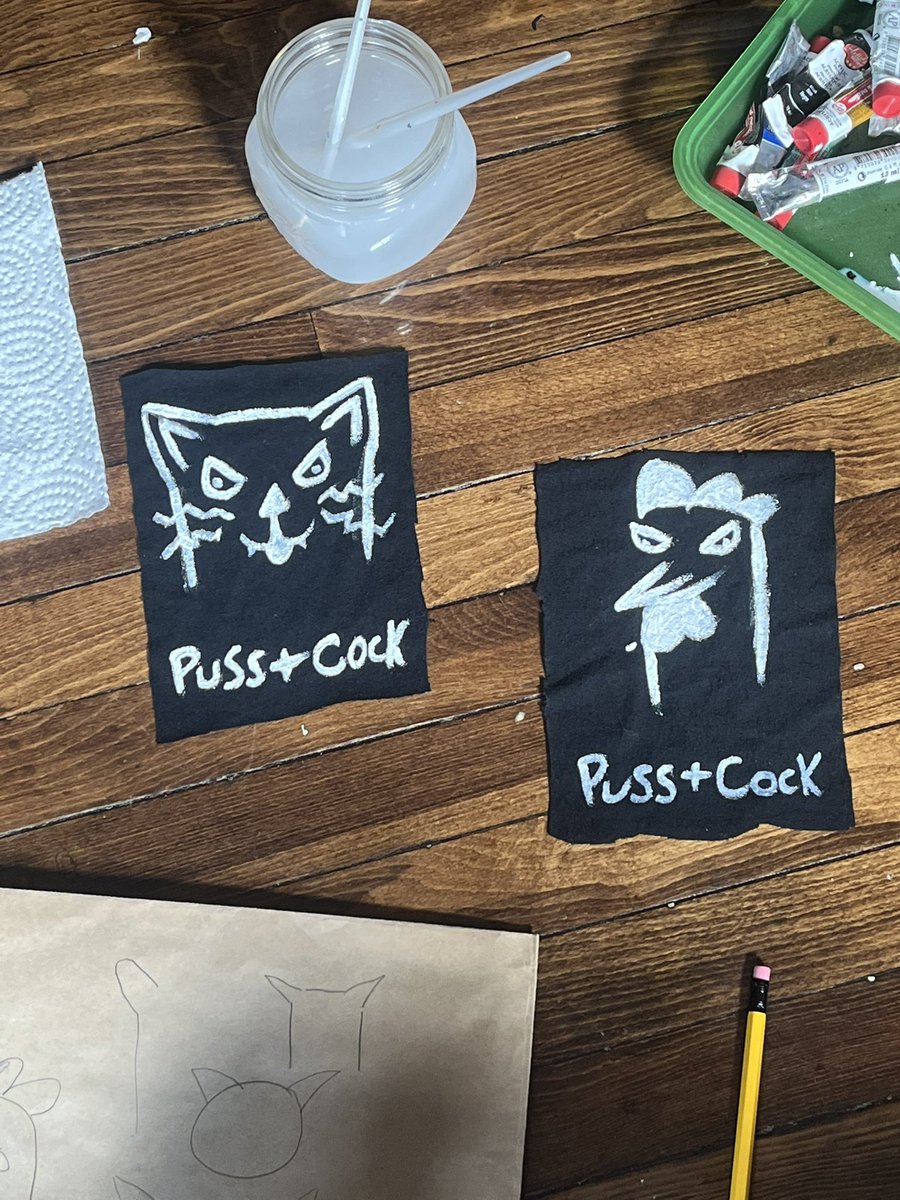 Made some patches for me and my teammate for a bike race… what y’all think?