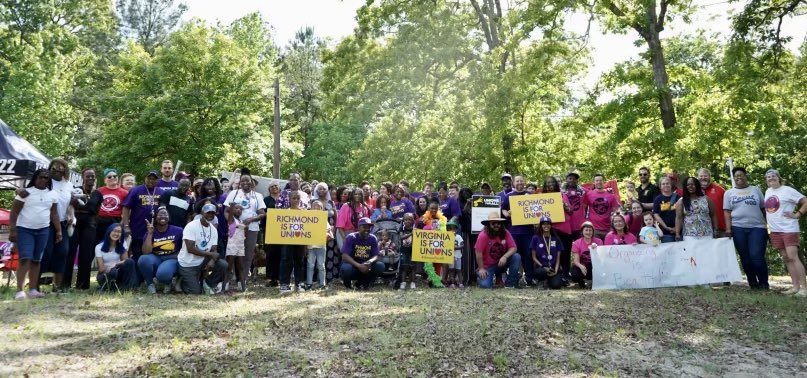 Working people from across Richmond came together today for the first #UnionFest to celebrate our movement for economic, racial, and immigrant justice, and declare that #VirginiaIsForUnions!