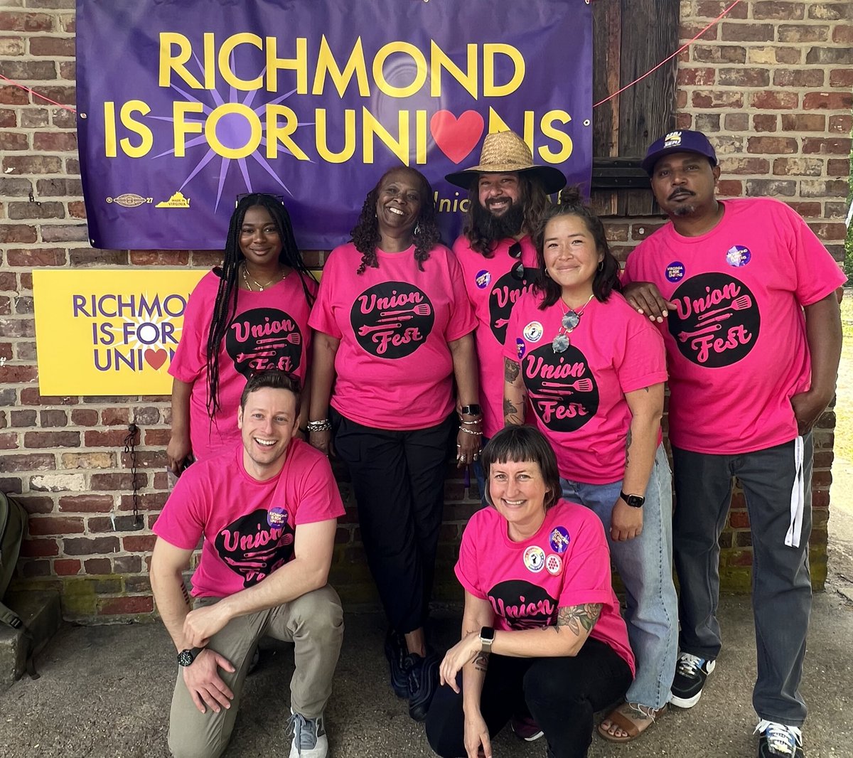 SEIUVA512's tweet photo. No matter where we work or where we come from, we’re organizing to win our union and bargain contracts for higher pay, better benefits, and safer working conditions. And we won’t stop until we get #UnionsForAll! #UnionFest #VirginiaIsForUnions https://t.co/4FwW4MWwlX