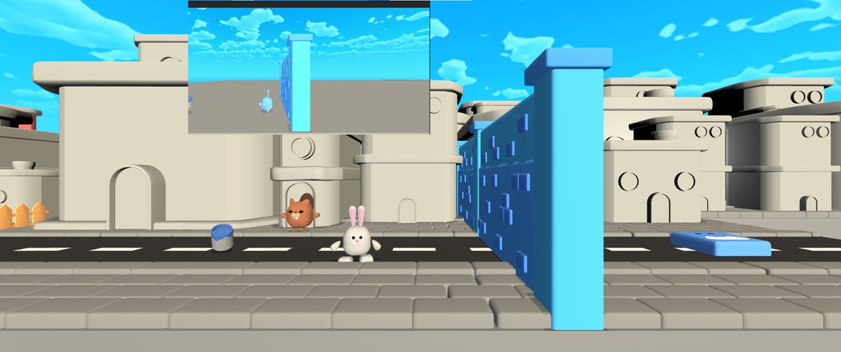 _WonderStudios_'s tweet photo. Meet Bouba, the adorable bunny caught in an artistic mishap, leaving his  world colorless. Join him on a vibrant adventure to restore his city's  colors! 🐰🌈

#indiedev #gamedev #indiegames #itchio #gamingcommunity  #platformer #puzzlegame https://t.co/2FxIkR82Bf