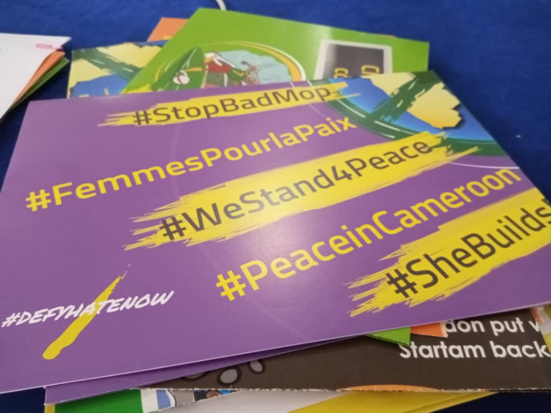 OnePeacecam's tweet photo. For the past two days, One Peace joined other civil society organizations to share experiences and learn best practices on the implementation of #defyhatenow Field Guide Cameroon. This contributes to quality service delivery in our drive to counter violent extremism in CMR. https://t.co/b9TyxgidVg
