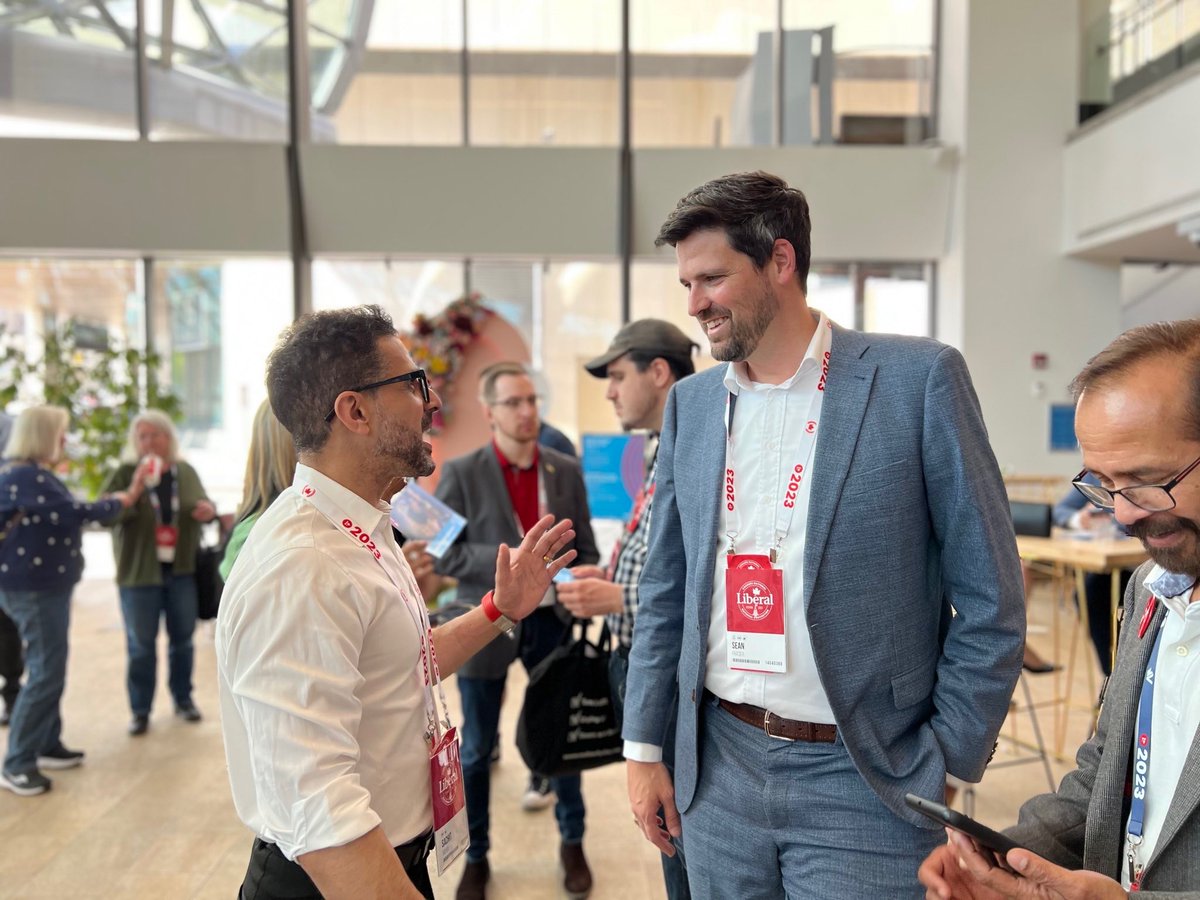 SeanFraserMP's tweet photo. Congratulations to the new President of the Liberal Party of Canada, @Sachitmehra! 

Looking forward to working with you and our energetic team to build a better Canada together. https://t.co/CfzyZopSw9