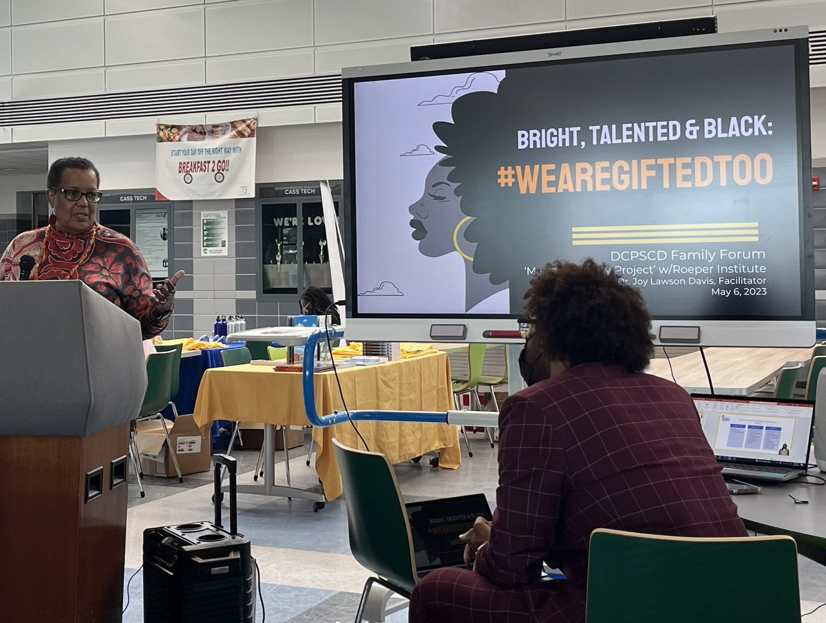 The one and only Dr. Joy Lawson Davis at Cass Tech High School this morning sharing the truth about being BRIGHT, TALENTED and BLACK in Detroit! <a href="/davis_joy/">Joy Davis</a> <a href="/Lnzoma/">LNzoma</a> @ValeriaJackso20 <a href="/MrsMargotGT/">Kelly Margot, PhD</a> <a href="/cb_floyd001/">Chandra Floyd, PhD</a> <a href="/Detroitk12/">DPSCommunityDistrict</a> 
#wearegiftedtoo