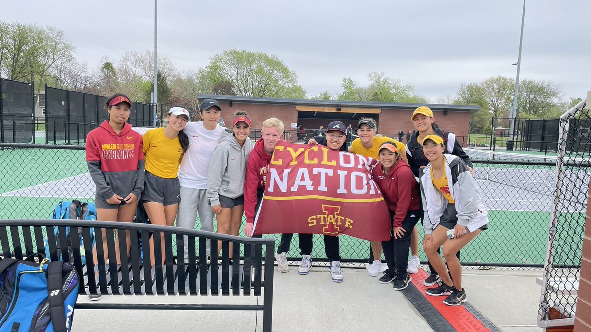 I’ve had myself a day… 🎾 @CodyV515 <a href="/CycloneTEN/">Iowa State Tennis</a> <a href="/cfchangs9/">Connor Ferguson</a>