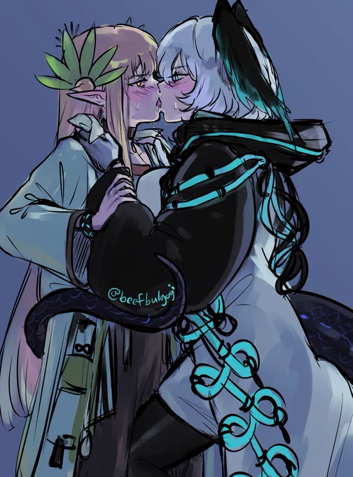 what if we were both girls who were the last of our kind and also coworkers that hate each other 