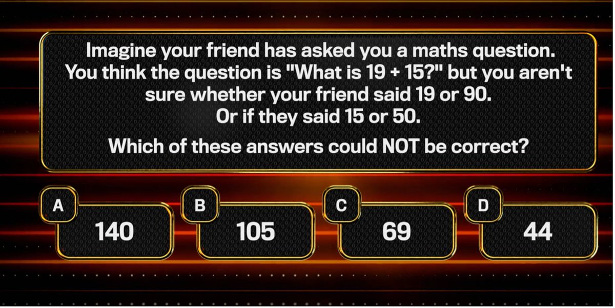 1PercentClubITV's tweet photo. No offence but can’t my friend just speak more clearly and use a calculator #the1percentclub https://t.co/qbxLWpPZqr