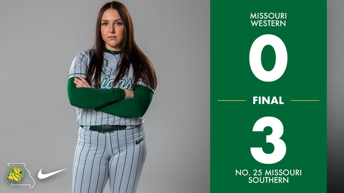 No. 25 Lions eliminate Missouri Western 3-0.

Kara Amos hit a home run and an Ashlynn Williams RBI in the 1st provided to be decisive. Avery Tallman won her 18th win and Bailey Lacy got her 3rd save of the season. 

Southern to play RSU in approximately 5 minutes. #LetsRoar