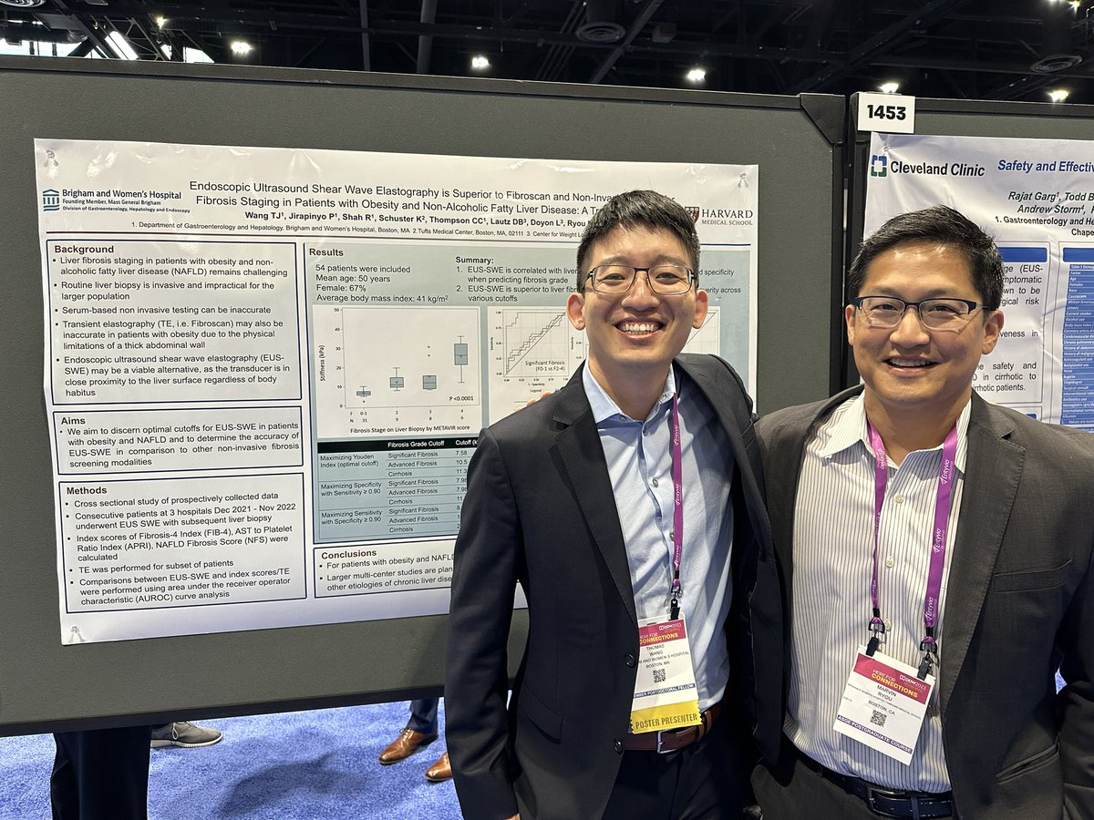 Thomas Wang (@thomaswangmd) on Twitter photo Amazing day 1 <a href="/DDWMeeting/">Digestive Disease Week</a> - really honored to present our pilot works on EUS guided liver palpation and shear wave elastography as screening tools for nafld/nash and obesity. <a href="/Jarshah4/">Raj Shah</a> <a href="/SighPichamol/">Pichamol Jirapinyo, MD, MPH</a> <a href="/MetabolicEndo/">Chris Thompson, MD</a> <a href="/BrighamGI/">Brigham and Women's GI</a>. Great to see everyone! Amazing day 1 <a href="/DDWMeeting/">Digestive Disease Week</a> - really honored to present our pilot works on EUS guided liver palpation and shear wave elastography as screening tools for nafld/nash and obesity. <a href="/Jarshah4/">Raj Shah</a> <a href="/SighPichamol/">Pichamol Jirapinyo, MD, MPH</a> <a href="/MetabolicEndo/">Chris Thompson, MD</a> <a href="/BrighamGI/">Brigham and Women's GI</a>. Great to see everyone!