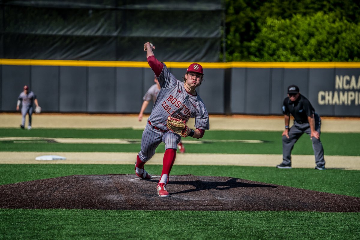 NCAABaseball's tweet photo. In an extra inning thriller, No. 19 Boston College upends No. 2 Wake Forest 11-9.

#NCAABaseball x 📸 @BCBirdBall 
https://t.co/GN9WvU2ogX