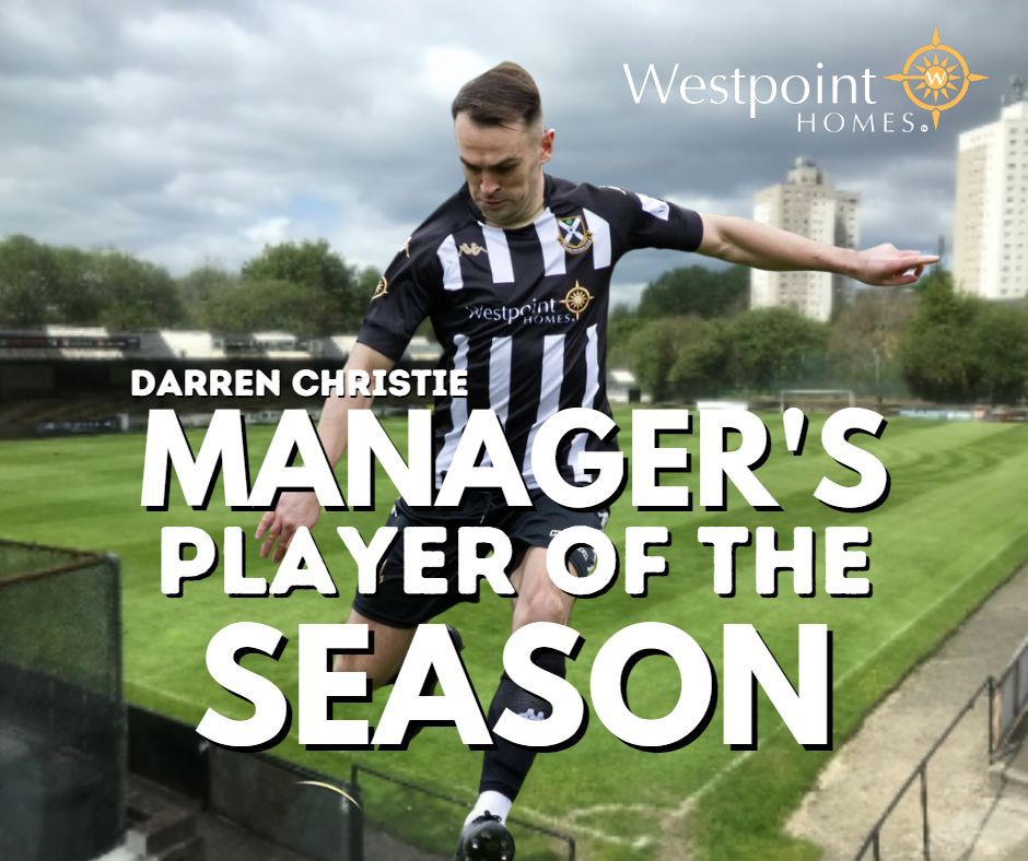 🏆Congratulations to Darren Christie who wins the Management Team's Player of Year!