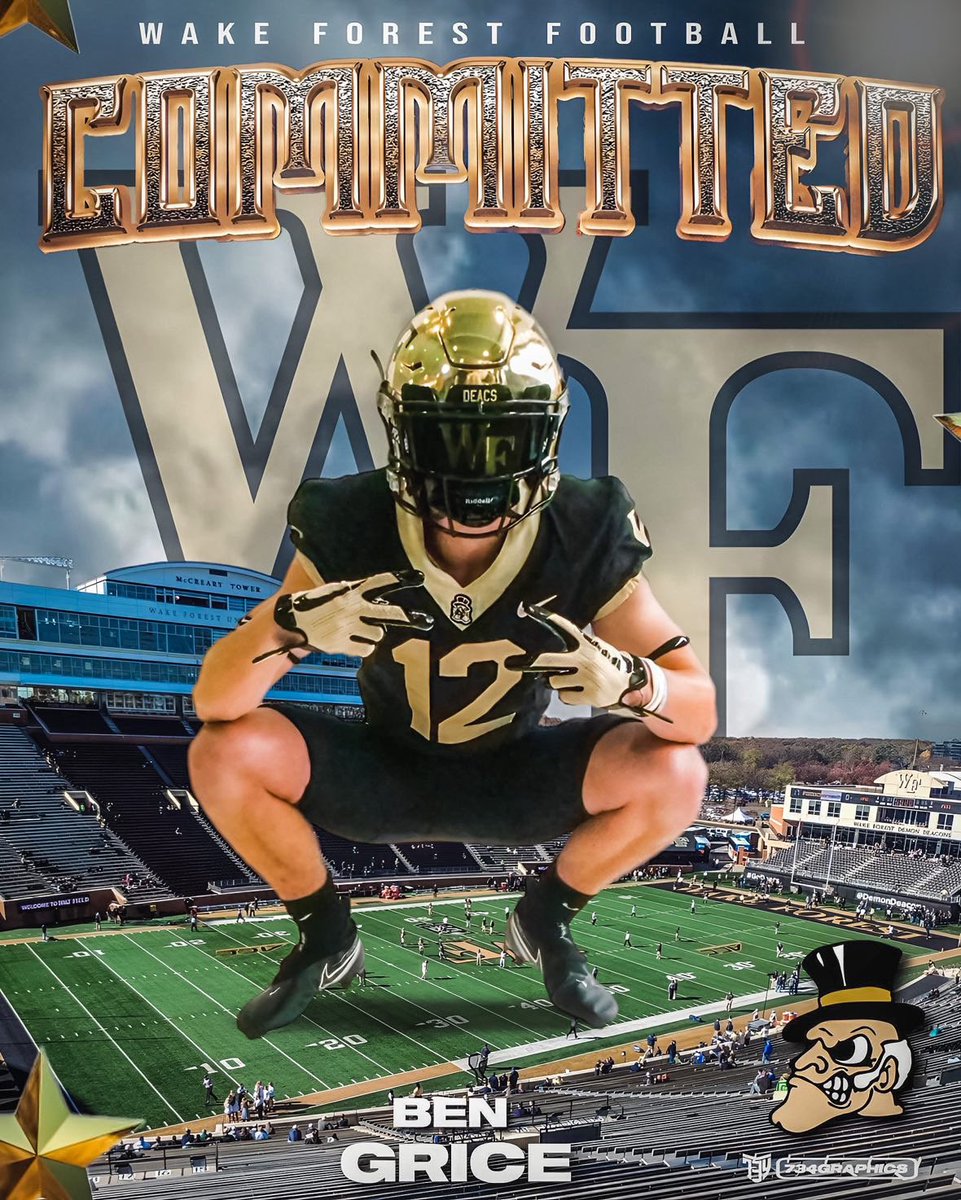 100% Committed! Thanks to all who have helped me along this process! <a href="/CoachClawson/">Dave Clawson</a> <a href="/CoachAC3/">Ari Confesor</a> <a href="/johnlhunter1/">john l. hunter</a> <a href="/WakeFB/">Wake Forest Football</a> #GoDeacs #DeacNation