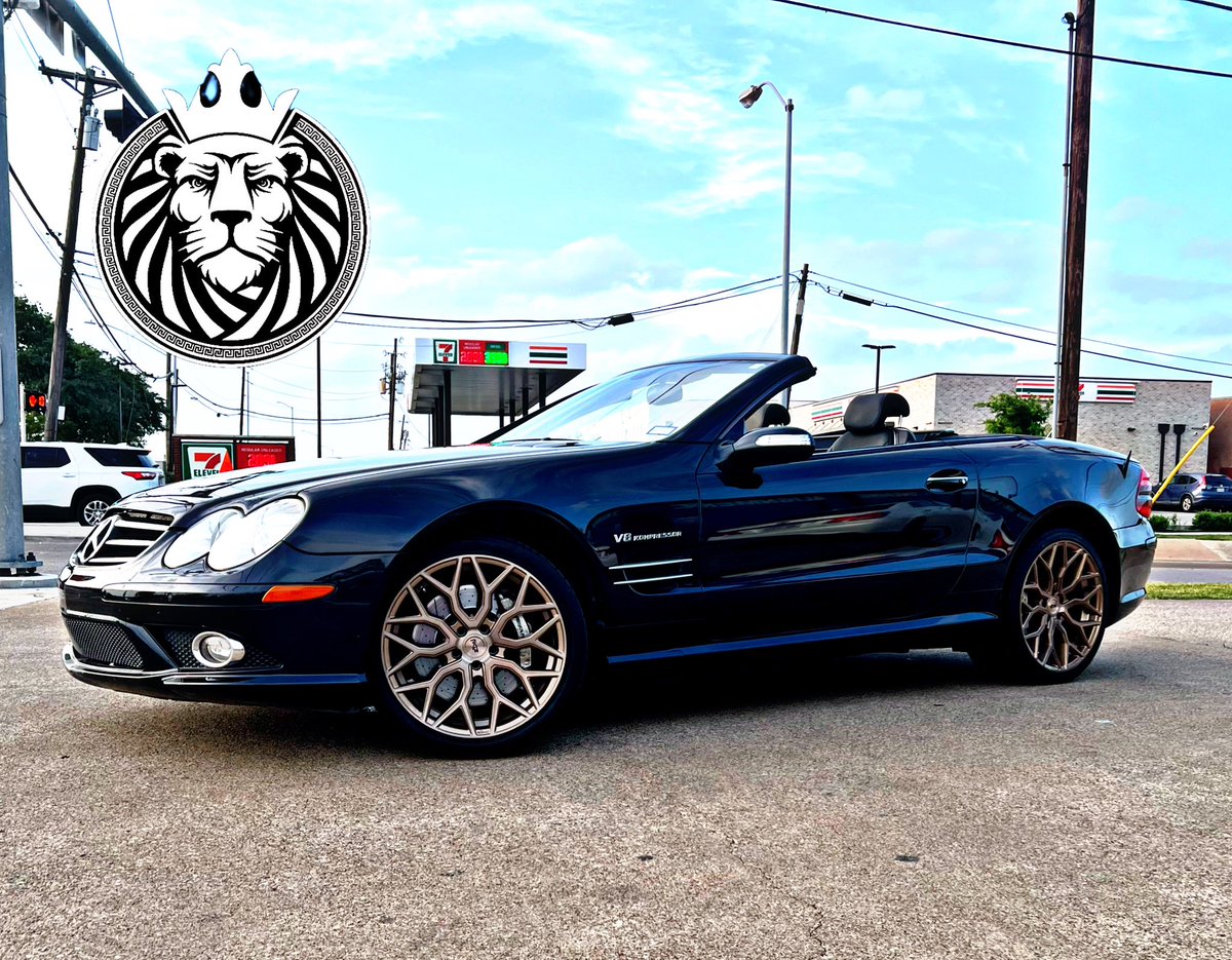 kingswheels2's tweet photo. Mercedes SL55 AMG on staggered bronze 19x8.5 &amp; 19x9.5 Niche Mazzanti’s, and wrapped up in Versante Tyres!! #KingsWheels2 #SuspensionSpecialists #Mercedes #Sl #500 #NicheWheels #Texas #Dallas #GreedyGrove #Buckner https://t.co/TvqWinfsNX