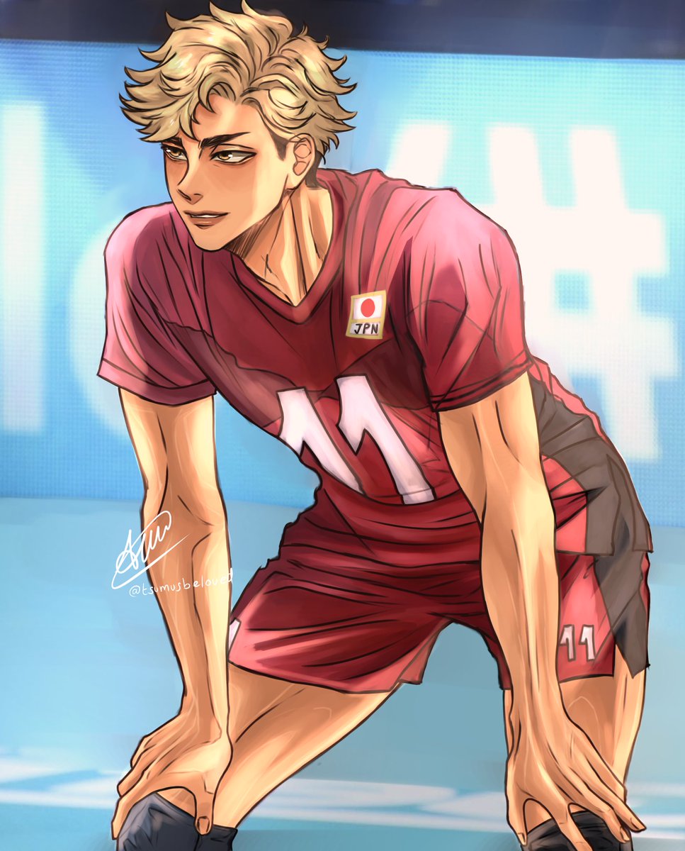 Al☆ on Twitter "Redrawing of Atsumu😋 ハイキュー volleyball Haikyuu 