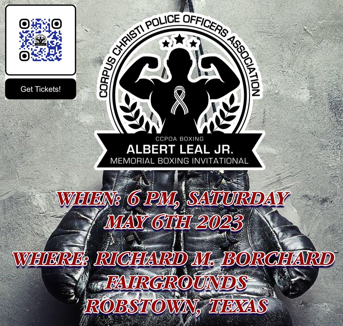 RMBRFairgrounds's tweet image. BOXING TONIGHT!! 🥊
4th Annual Albert Leal Jr. Memorial Boxing Invitational is bringing the Coastal Bend a great night of amateur boxing!
🚪Doors at 6PM
👉Bouts start 7PM
🎟Tickets available at the door
#rmbfairgrounds #boxing #coastalbend #thisweekend #corpuschristi #thingstodo