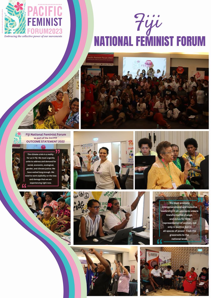 ForumPff's tweet image. And the moment has arrived, watch the different countries that implemented their National Feminist Forum last year now come together in Fiji to share their stories and experiences at the regional space that is the 3rd PFF happening this evening.
@CoalitionWe @spc_cps @EUPasifika