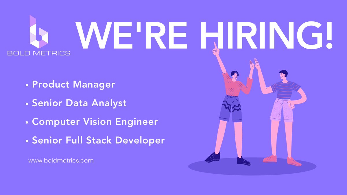 boldmetrics's tweet photo. Interested in leveraging #AI to unlock the power of body data and solve sizing at scale?  Be a part of the @boldmetrics family today.

Apply here: https://t.co/TrL8ykACS5

#FitMatters #BoldMetrics #remotejobs #dataanalystjobs #computervisionjobs #developerjobs https://t.co/8FzHsa1gNc