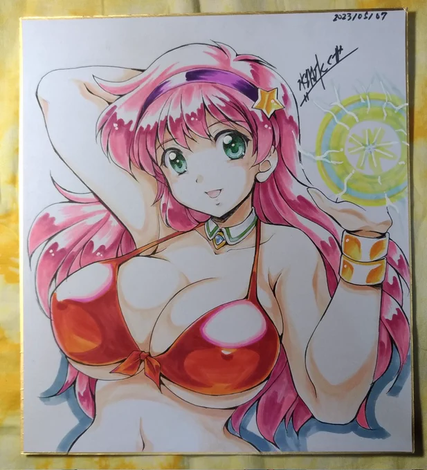 comic1の色紙麻宮アテナも描いてみました。 