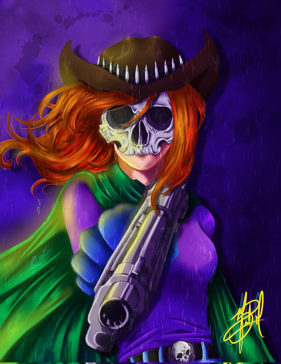 Lyzen_ho's tweet photo. La bala más rápida del oeste, Vali Young 🤠⚔️
He vuelto!! Con un dibujito que hice del personaje de @DMonitos
✧
✧
✧
✧
✧
✧
#illustrations #artist #artwork #clipstudiopaint #xppen #myart #cowboy #art #digitalart #digitalpainting #vaquerastyle #semirealism #artistsontwitter https://t.co/IdBN7iA6Vb
