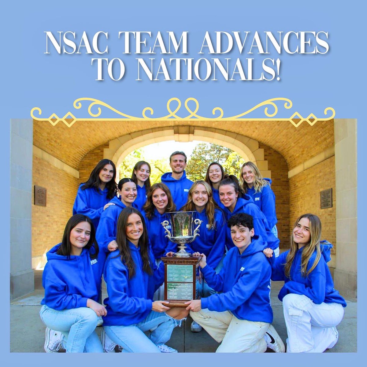 Congratulations to the 2023 NSAC Team who were one of 8 teams selected to compete at nationals! 🎉 The national competition takes place in St. Louis in June! Wish them luck 🐯 #mustratcomm
