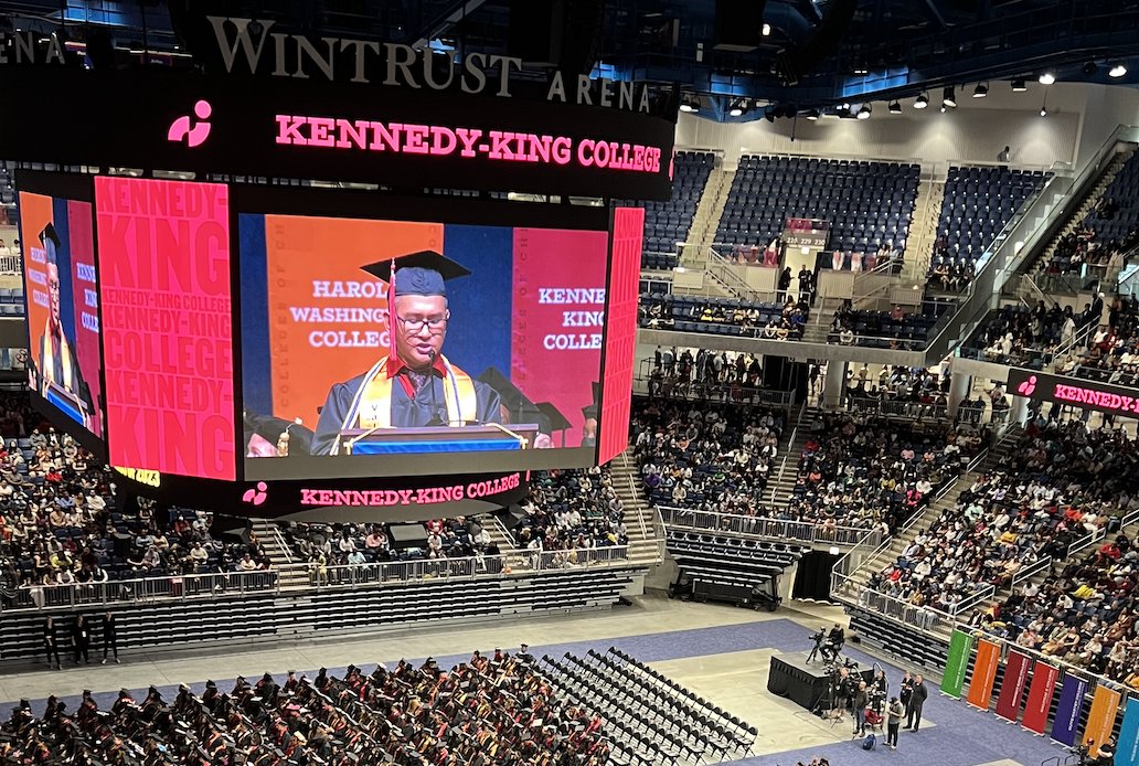 ChiCityColleges's tweet image. "I'm proud of what I've been able to accomplish, but standing here with you today is one of my proudest accomplishments yet. Graduation is a great gift to ourselves and to our loved ones." - @KK_College Valedictorian, Ryan Morgia in his #GradCCC 2023 speech to the #Classof2023!