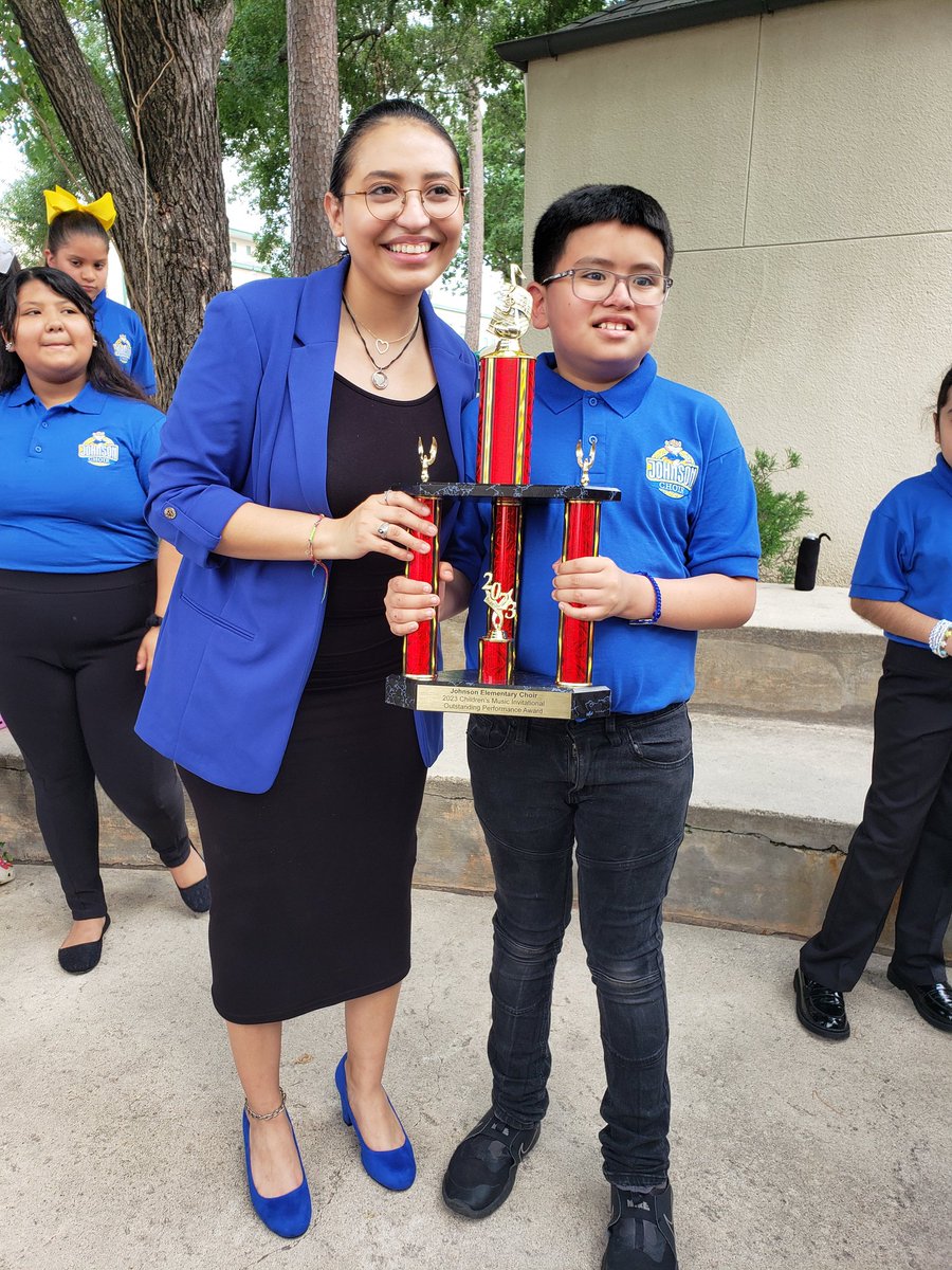 JohnsonES_AISD's tweet photo. Johnson Elementary wins Outstanding Performance at the Children's Music Invitational 2023! Thank you Ms. Funes and Johnson parents for your support! @DrFavy @AldineISD https://t.co/wV7bFWeRYm