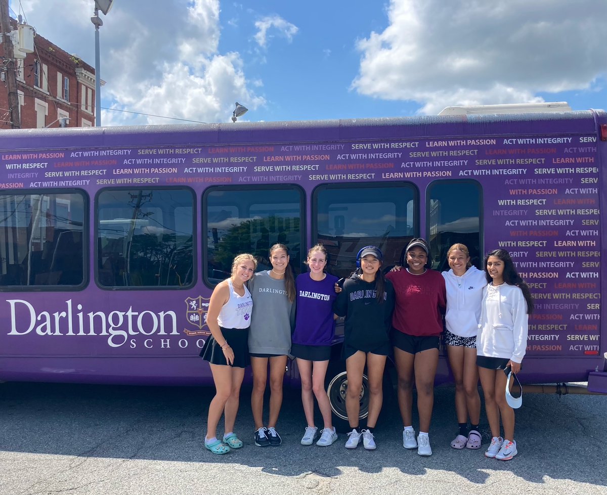 DarlingtonTiger's tweet image. The varsity girls' tennis team is heading to the STATE CHAMPIONSHIP! 🎾 They defeated Bleckley County 3-0 to advance. If you're not attending Commencement next Saturday, come out to the Rome Tennis Center to support the girls' at 9 a.m. in the State Championship. GO TIGERS! 💜