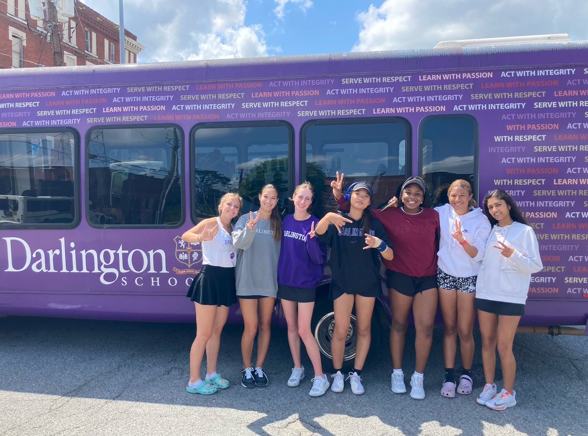 DarlingtonTiger's tweet image. The varsity girls' tennis team is heading to the STATE CHAMPIONSHIP! 🎾 They defeated Bleckley County 3-0 to advance. If you're not attending Commencement next Saturday, come out to the Rome Tennis Center to support the girls' at 9 a.m. in the State Championship. GO TIGERS! 💜