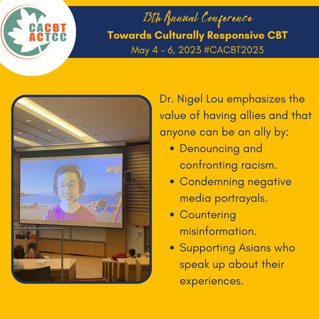 Dr. Nigel Lou, delivers a powerful and eye-opening closing keynote that brought awareness to the lasting impact of racism &amp; discrimination towards Asian Canadians as well as how we can be allies in our communities and deliver trauma informed care. #CACBT2023