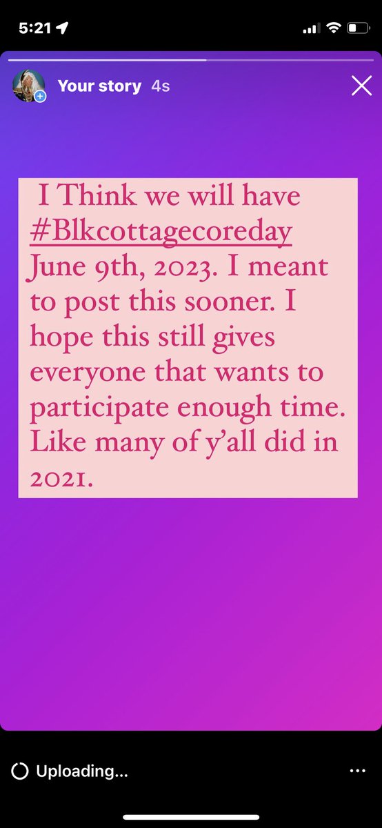 Bythegoddess4's tweet photo. I Think we will have #Blkcottagecoreday June 9th, 2023. I meant to tweet this sooner. I hope this still gives everyone that wants to participate enough time. Like many of y’all did in 2021. https://t.co/XHyfIKSJkl