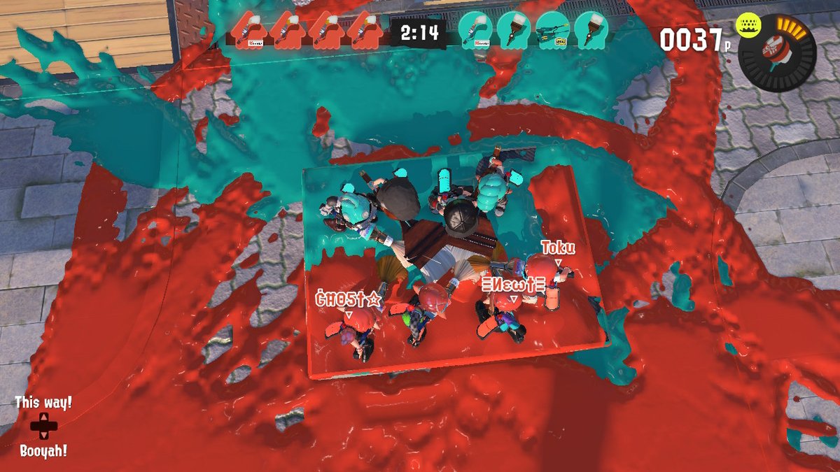 VGMaster001's tweet photo. What if we... touched tips... #Splatoon3 #NintendSwitch https://t.co/Te77sLfODO
