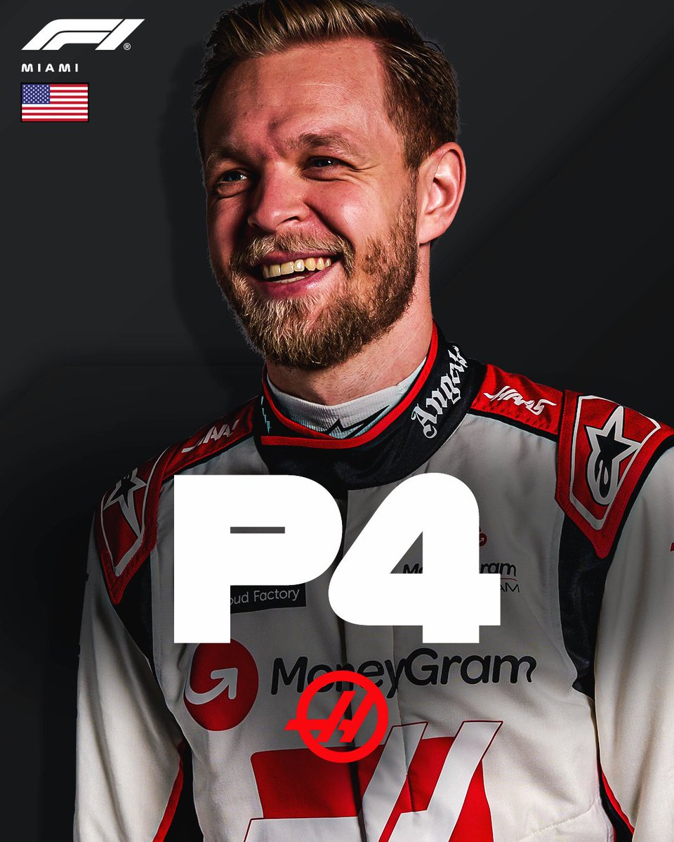 F1's tweet photo. What a result for @KevinMagnussen and @HaasF1Team 💪

#MiamiGP #F1 https://t.co/7HMfE0u3VY
