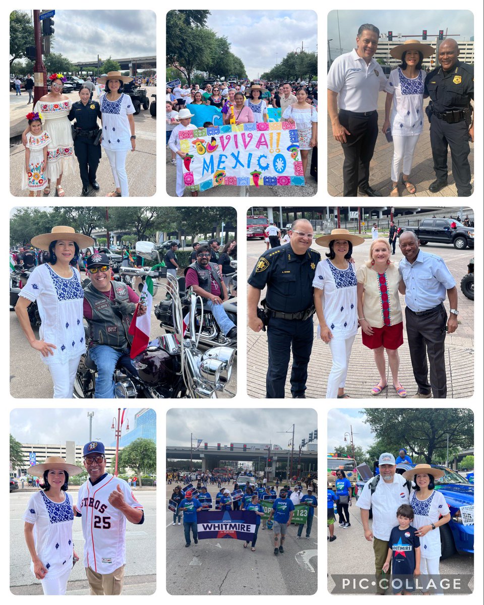 ¡Que viva la fiesta! Had a blast in the first #CincodeMayo parade since the pandemic in #Houston today. It was a grand celebration of Mexican heritage &amp; culture, a testament to the vibrant &amp; diverse community of our great city. Thank you to all the participants &amp; volunteers!