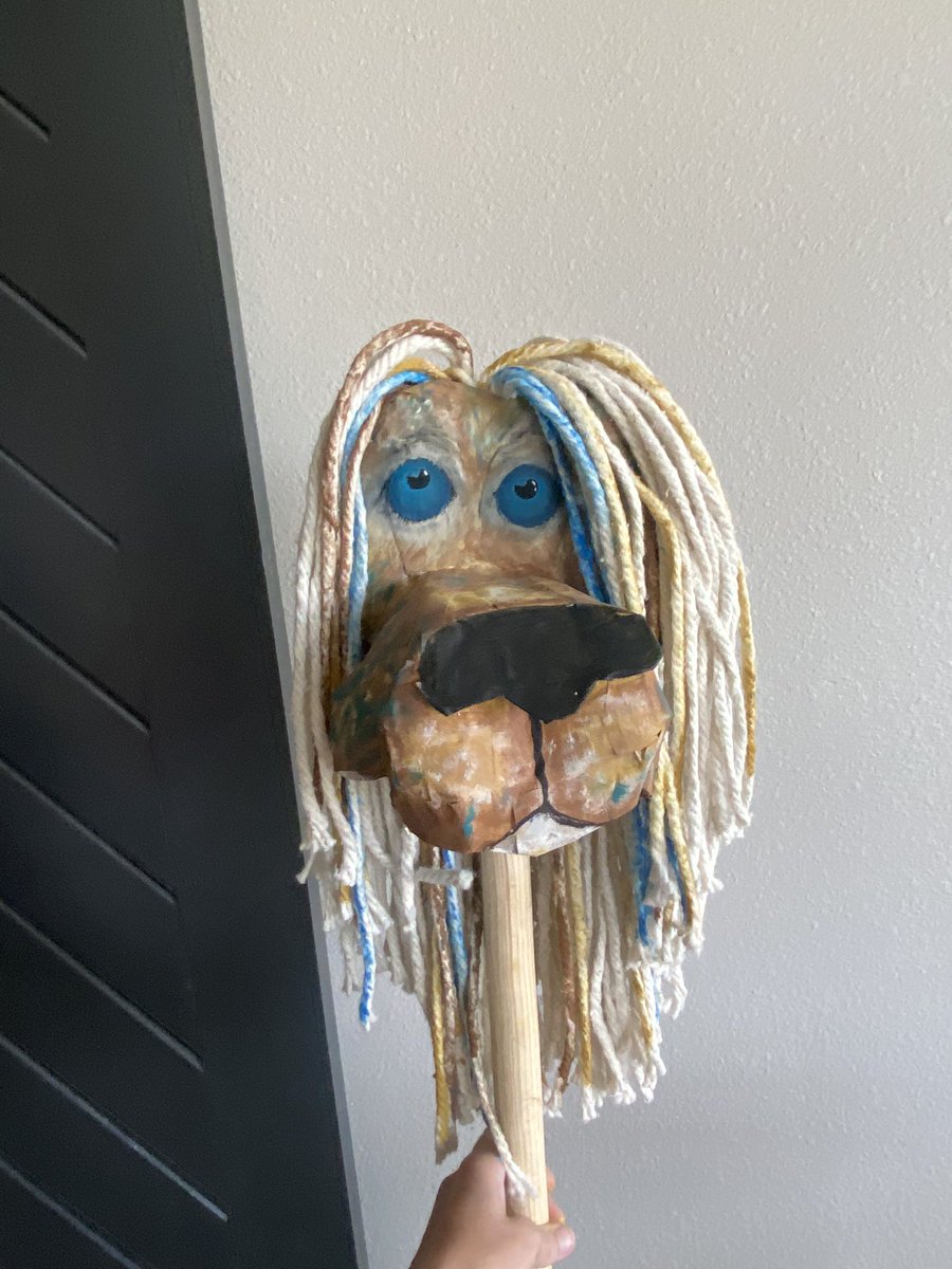Stay tuned for the Temple Founder Lions Club Kentucky Derby stick horse (lion) race to benefit Temple College Foundation . 
The Lion was my spring break art project. 😉
<a href="/TempleCollege/">Temple College</a>