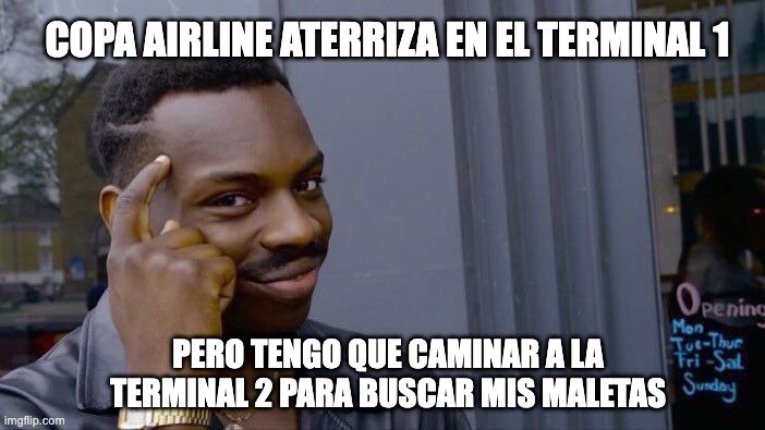 coachinnovativo's tweet photo. Felicidades a #copaair por tan pésimo servicio y falta de logística en operar vuelos en las dos terminales (T1 & T2) y poner a todos sus pasajeros a caminar largas distancias para abordar el avión T2->T1 y para recoger las maletas de regreso de T1 -> T2. https://t.co/cgj5QPoGDZ