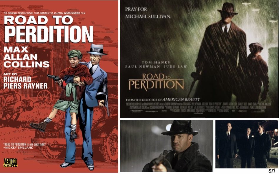SaveRedlandLibr's tweet photo. 10:55pm TODAY on @ITV
The 2002 #Crime #Thriller film🎥 “Road To Perdition” directed by #SamMendes from a screenplay by #DavidSelf
Based on the graphic novels📖 by Max Allan Collins & Richard Piers Rayner
🌟#TomHanks #PaulNewman #JudeLaw #StanleyTucci #DanielCraig https://t.co/Pc0hMnbhuy