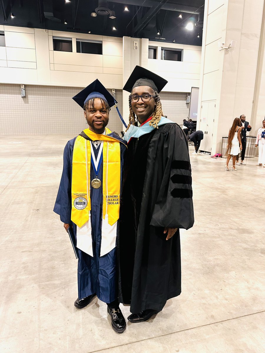 Graduating from college is definitely a milestone, and I am glad to have been apart of the journey. Congratulations to the Class of 2023 at Saint Augustine’s University! #FalconPride #BlackMaleEducator #EyesOnSparrow