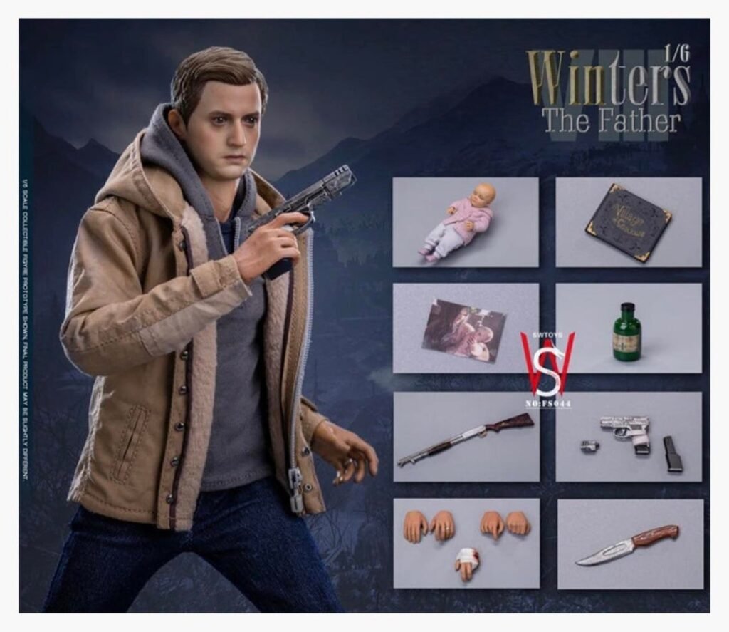 cupTWOst's tweet photo. the ethan winters unoffical figurine is seriously so funny because he looks so miserable and on the verge of tears, he looks like a baby and not in the "uwu cute" way but like an actual infant its so funny, he looks like the crying cat https://t.co/6czTc75Skq