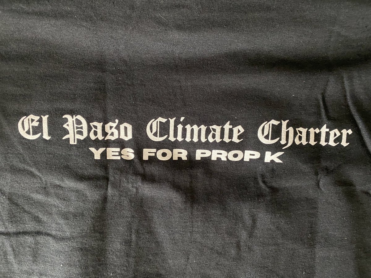 Vote YES for Prop K, El Paso’s Climate Charter! 

Don’t be Fossil Fooled by mass polluters and mass abusers of our environment who only stand to profit off of their environmental racism! 

#PropK #ElPaso #ClimateCharter #Texas