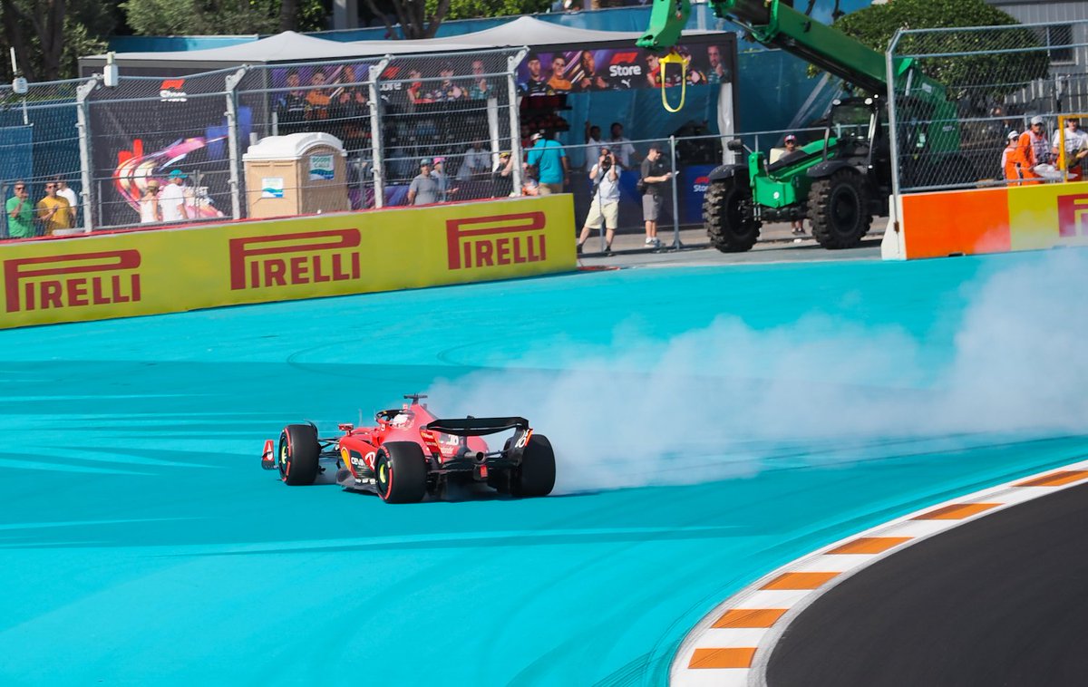 MichaelShorts0's tweet image. Charles Leclerc crashes in qualifying at the Miami Grand Prix. #MiamiGP #Formula1 #F1 #charlesleclerc @Charles_Leclerc #ferrari